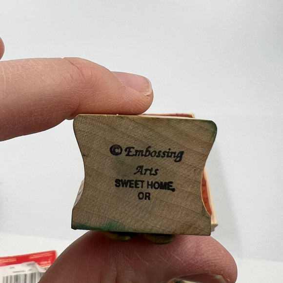 Vintage Lot Rubber Stamps Crafting Junk Journaling Christmas Stained Glass - Picture 5 of 12